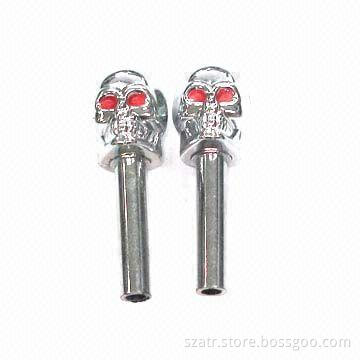 Aluminum Door Pins in Ghost Design and Racing Style, Various Colors are Available